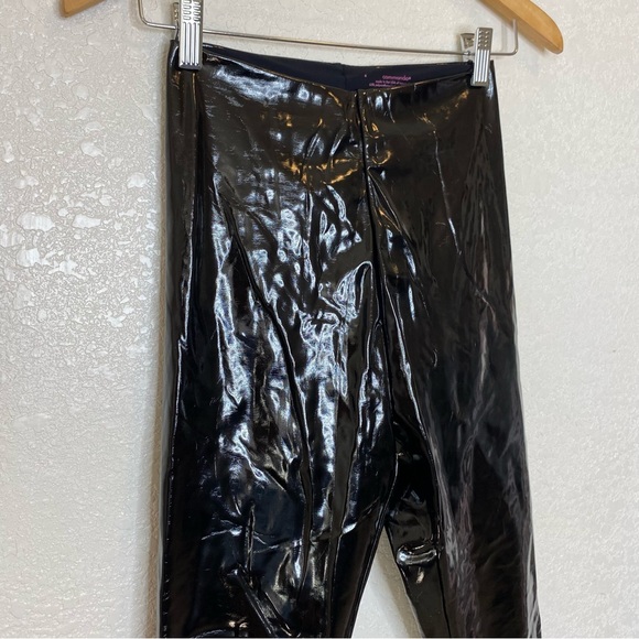Commando Perfect Control Shine Patent Leather High Rise Leggings Size Small Blk - Picture 9 of 9